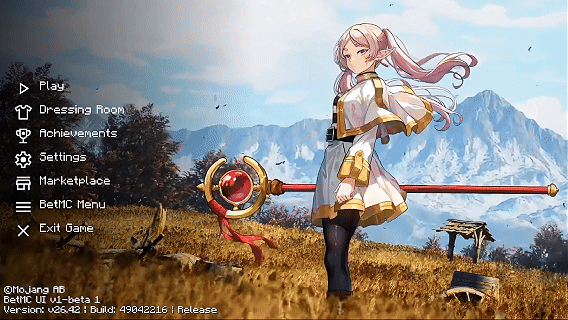 Animated Menu: Frieren UI | Anime Girl UI — screenshot 1