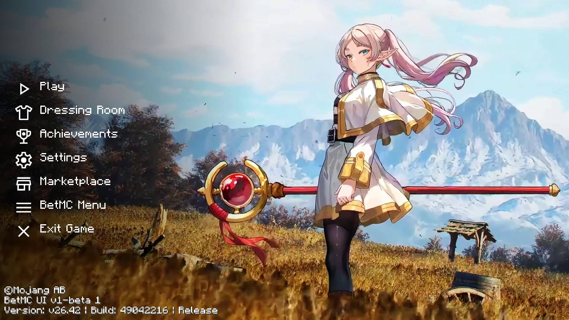 Animated Menu: Frieren UI | Anime Girl UI — screenshot 3