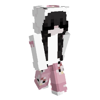 Pink Bunny Minecraft Skin — screenshot 2