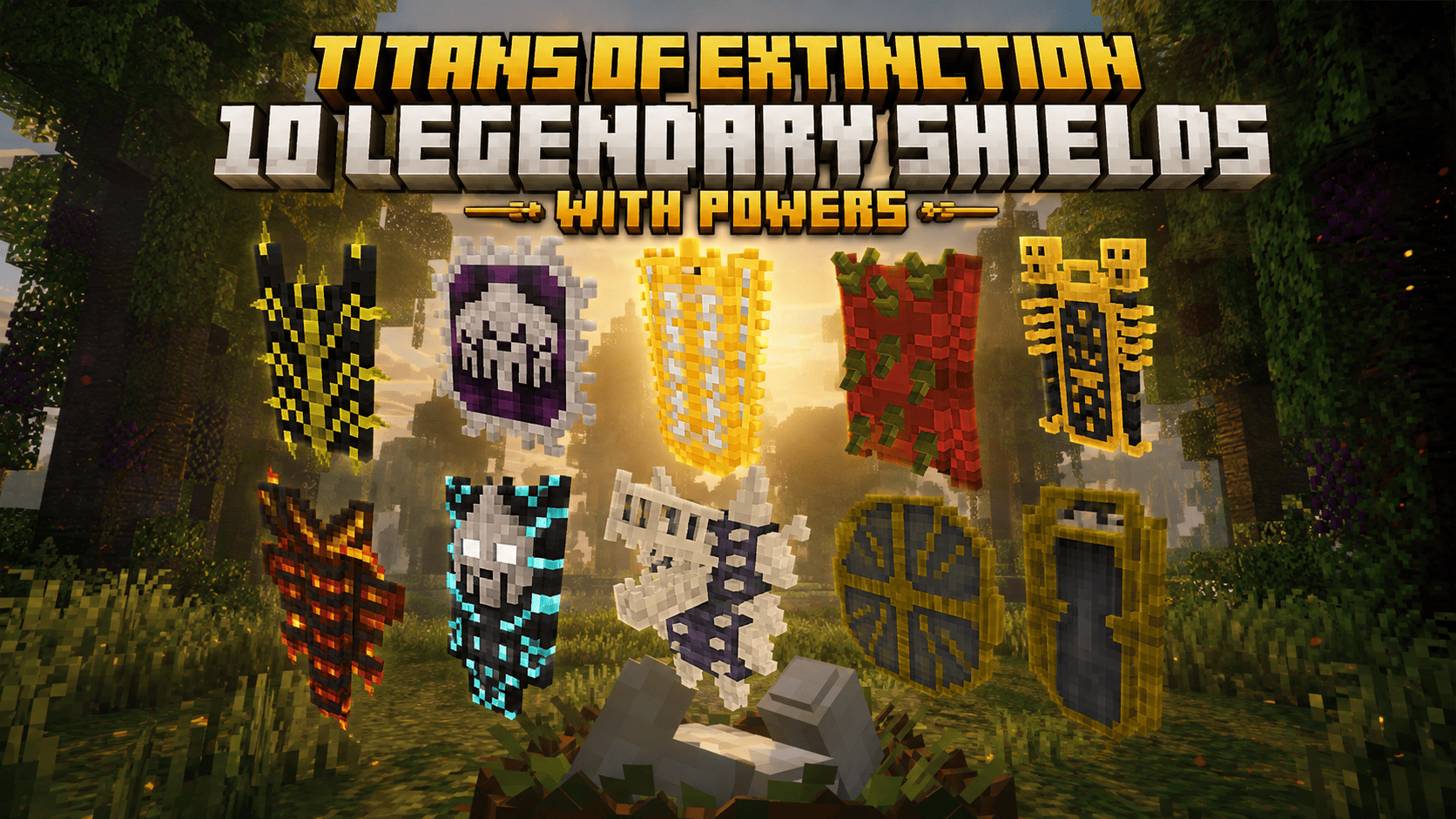 TITANS OF EXTINCTION 10 LEGENDARY SHIELDS WITH POWERS | EL SANDO — screenshot 1
