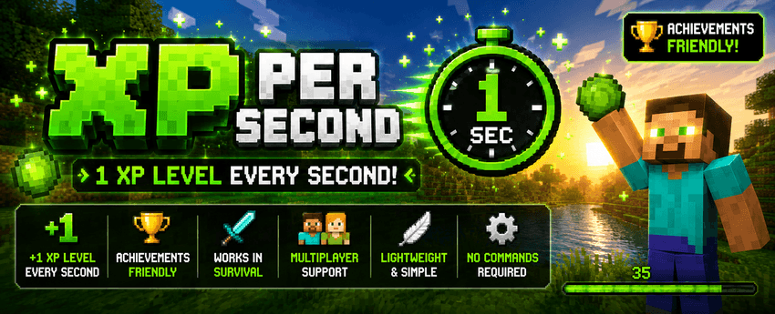 XP Per Second | 1 XP Level Every Second [Achievements Friendly] — screenshot 1