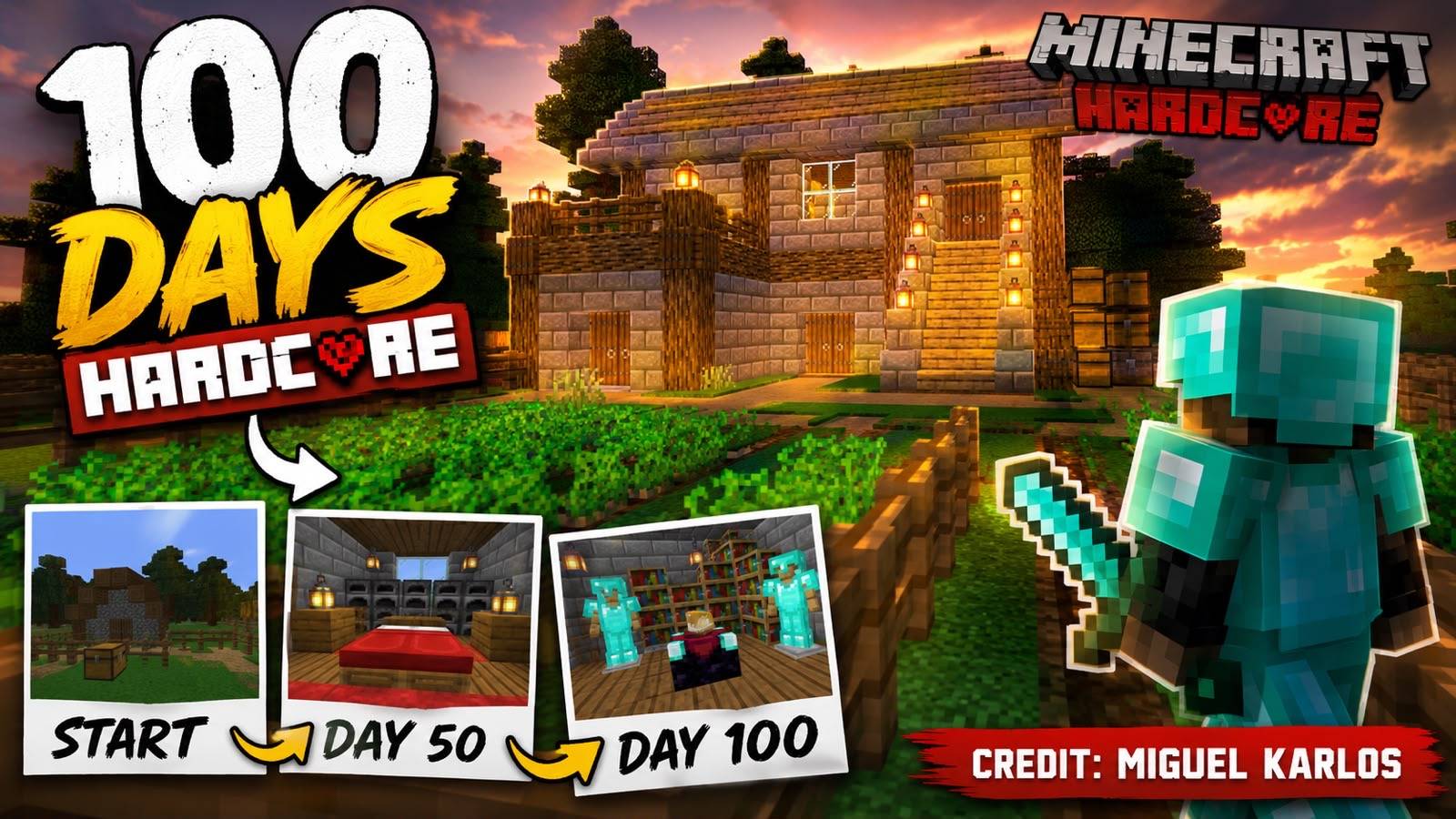 A 100 HARDCORE DAYS CHALLENGE BY MIGUEL KARLOS — screenshot 1
