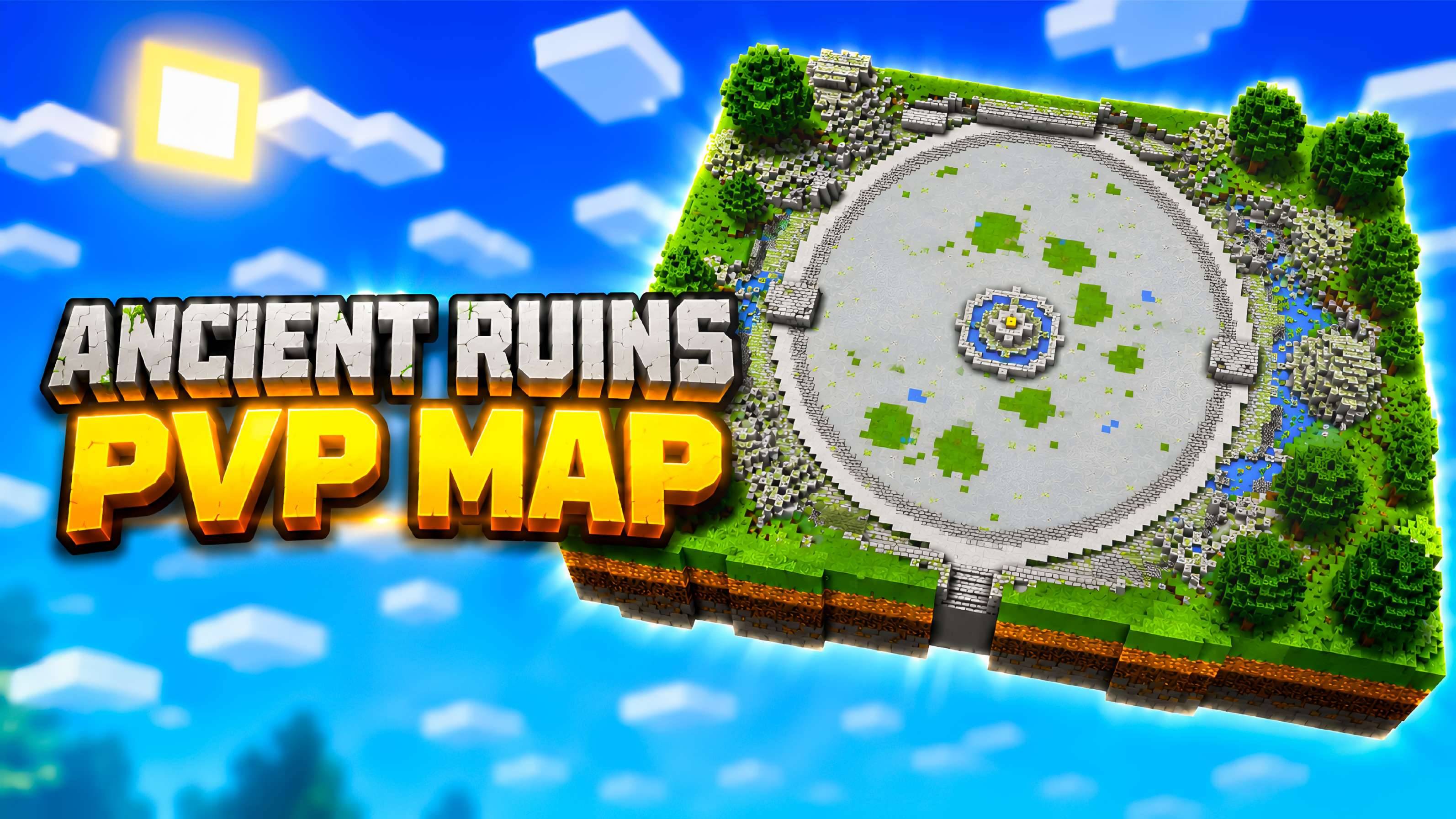 Ancient Jungle Ruins PvP Map | Auto Gear, Mace, Sword & Spear — screenshot 1