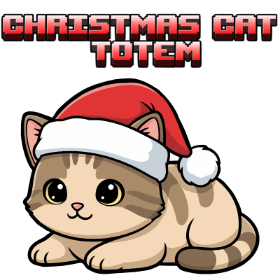 Christmas cat totem - Gato navideño totem