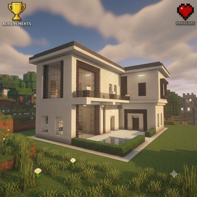 Survival Modern House [4] | Hardcore | Achievements Enabled