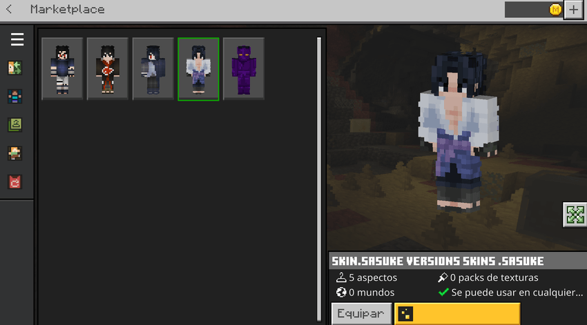 Sasuke Uchiha Skin - Naruto — screenshot 3