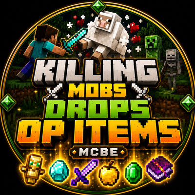 Killing Mobs Drops OP Items ( MCBE )