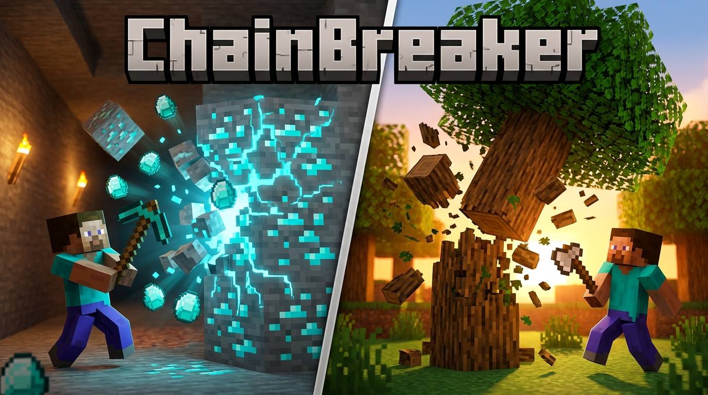 ChainBreaker: Ultimate Vein Miner & Tree Capitator — screenshot 1