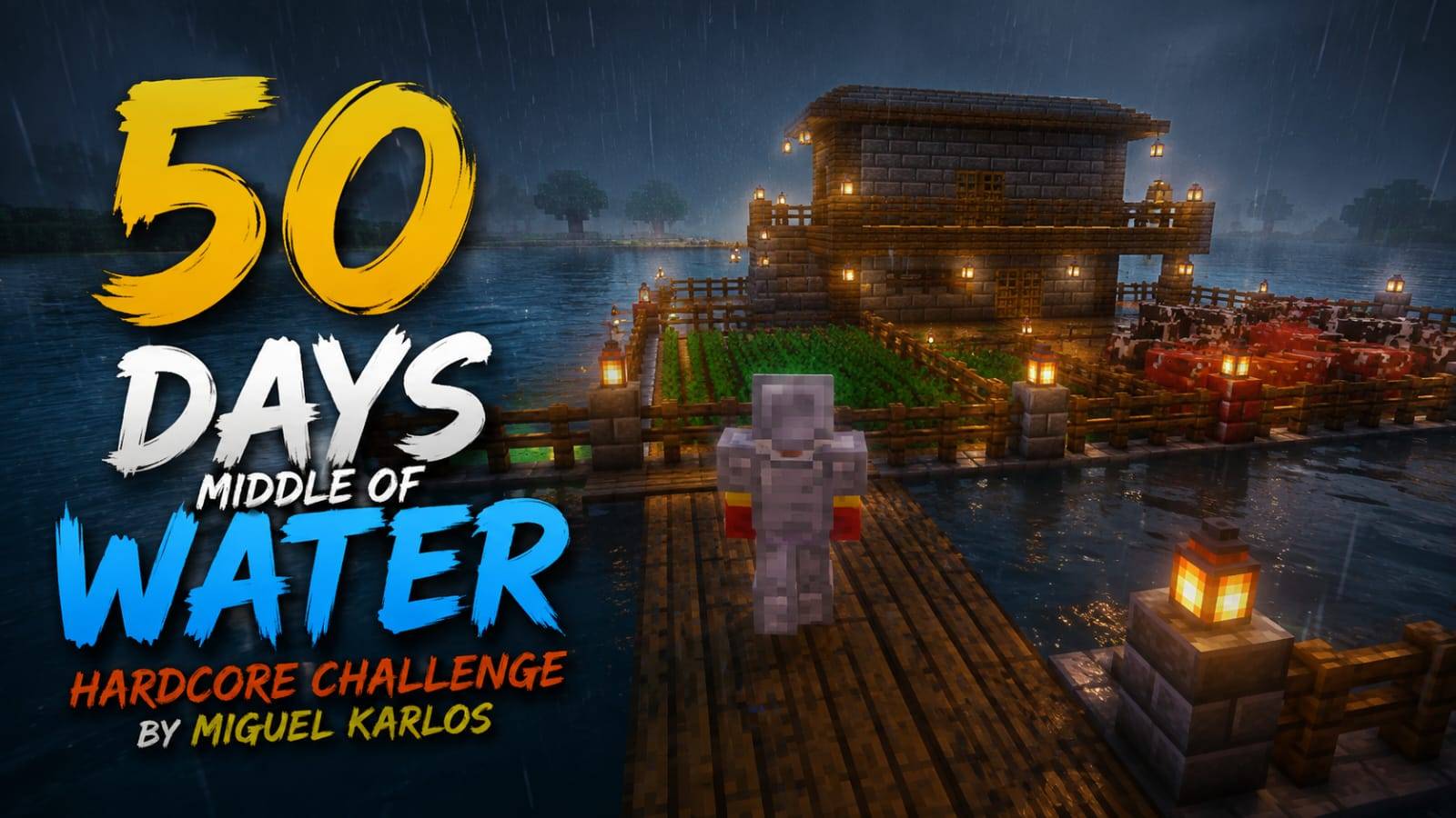 SURVIVED 50 DAYS IN MIDDLE OF WATER HARDCORE CHALLENGE  — screenshot 1