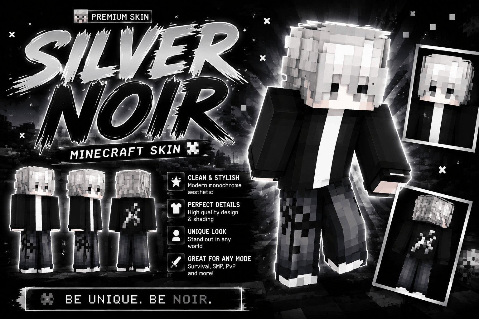 Silver Noir Skin — screenshot 1