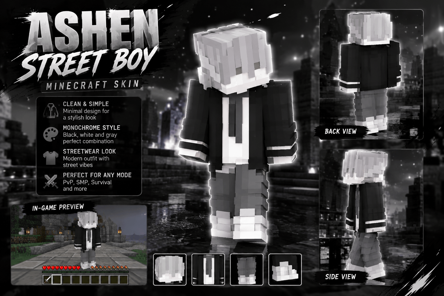 Ashen Street Boy Skin — screenshot 1