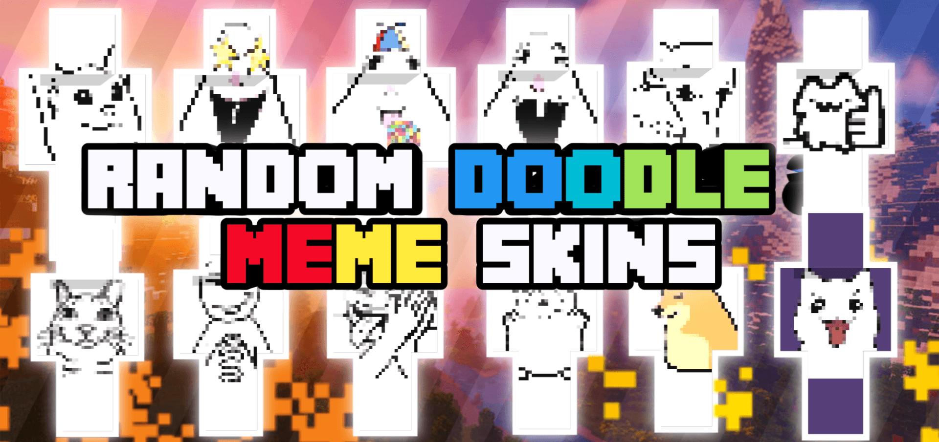 Random doodle & meme skins — screenshot 1