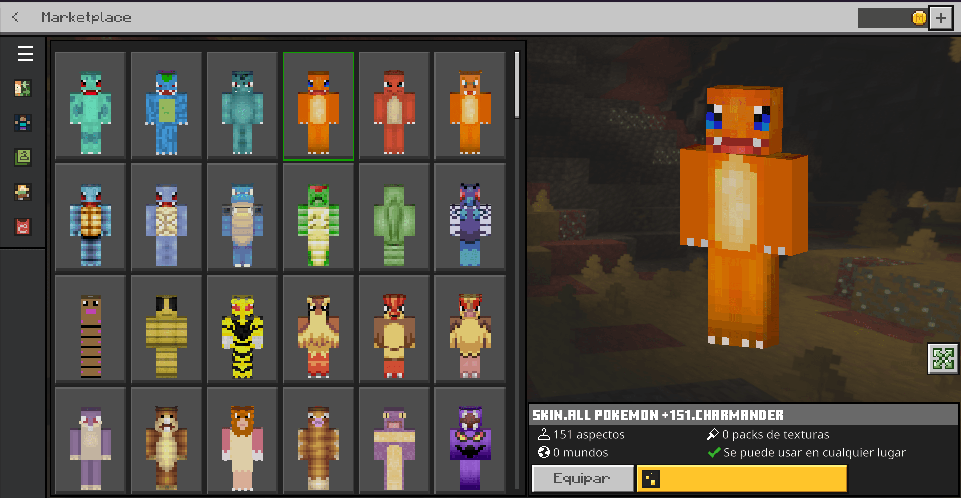Pokemon Skin – All 151 Gen 1 Pokémon — screenshot 2