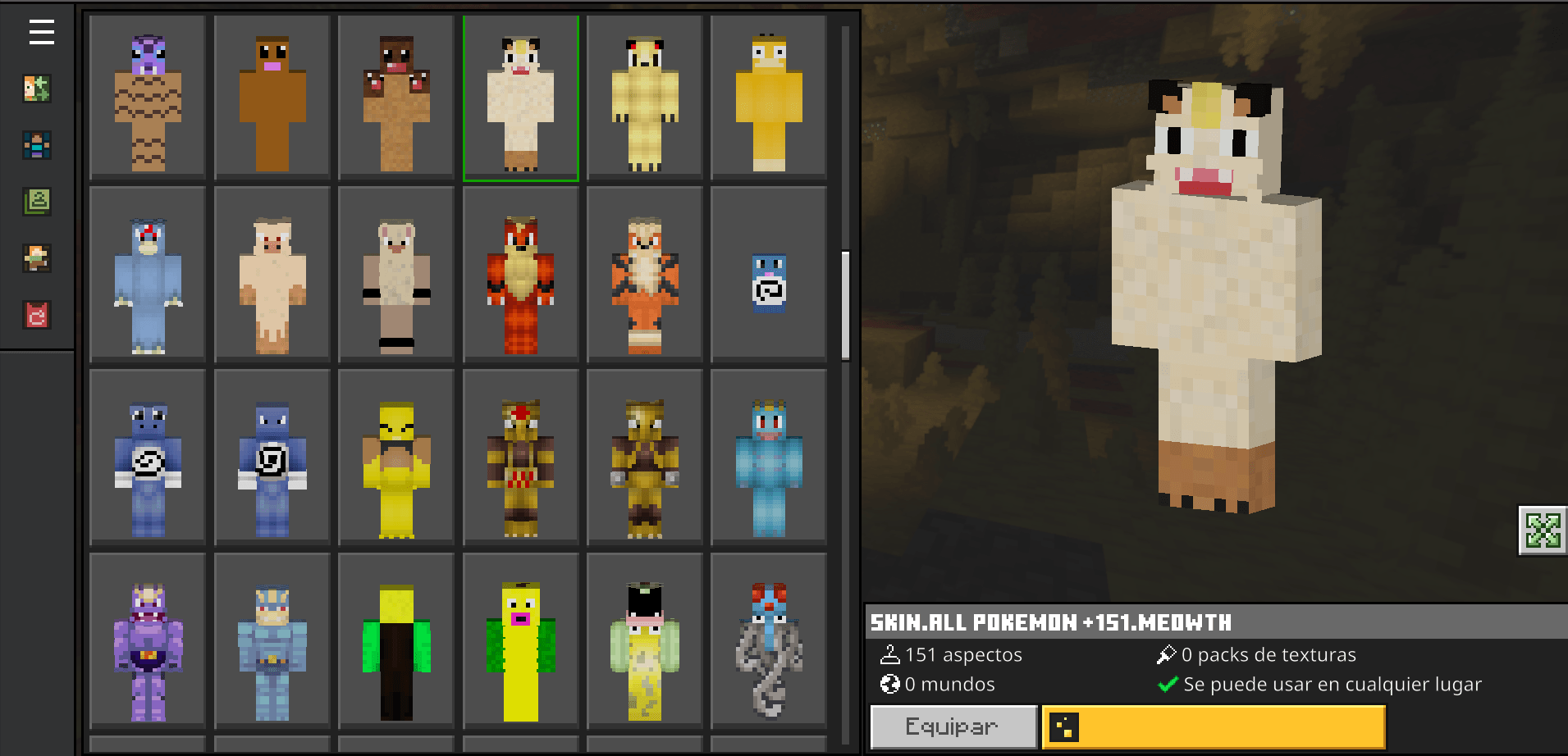 Pokemon Skin – All 151 Gen 1 Pokémon — screenshot 4
