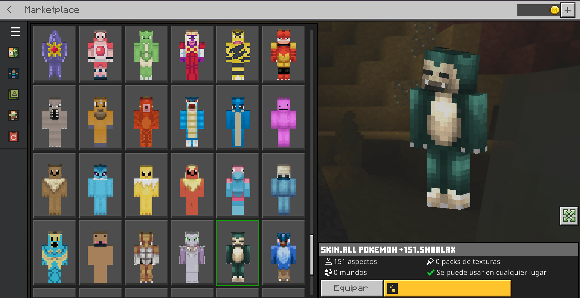 Pokemon Skin – All 151 Gen 1 Pokémon — screenshot 7