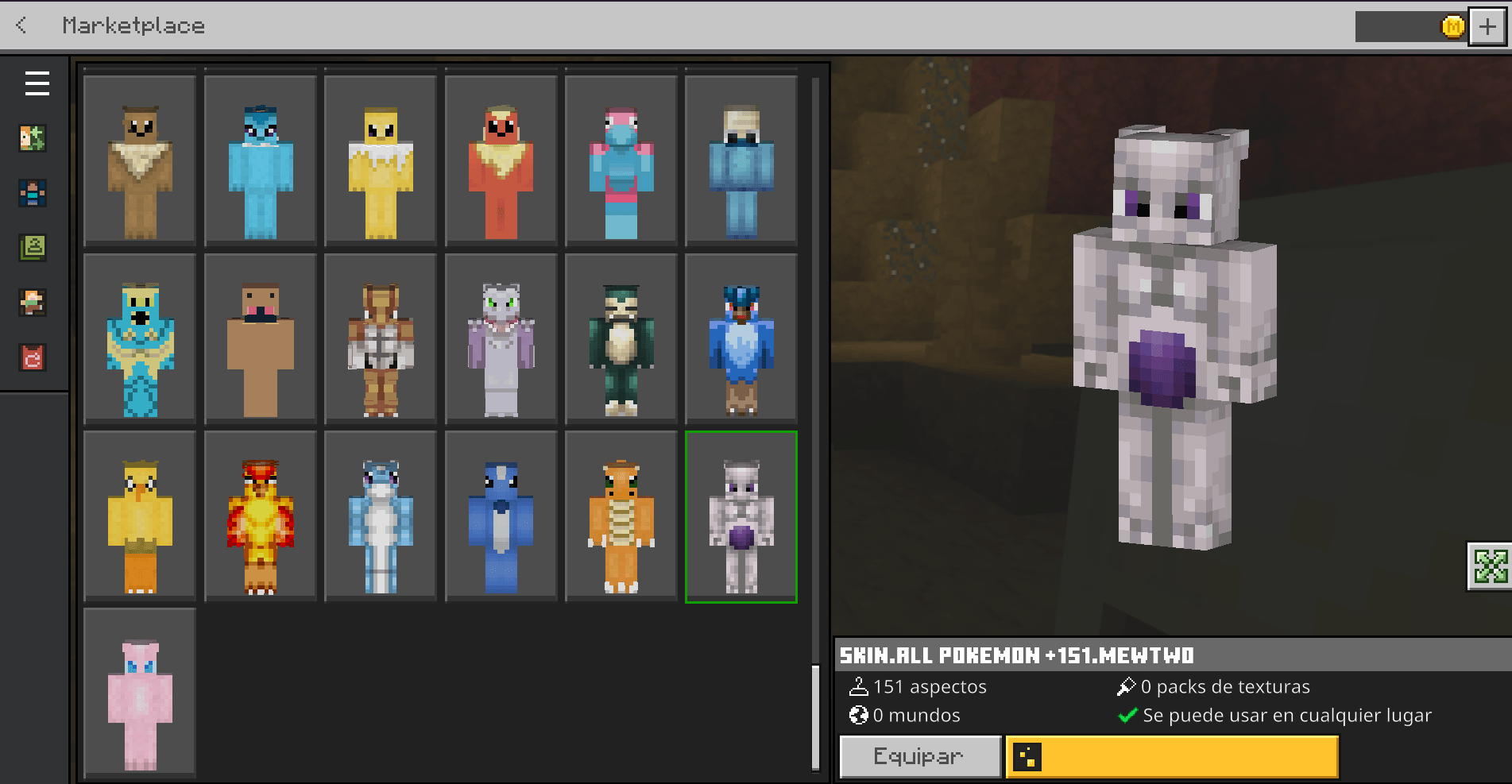 Pokemon Skin – All 151 Gen 1 Pokémon — screenshot 8