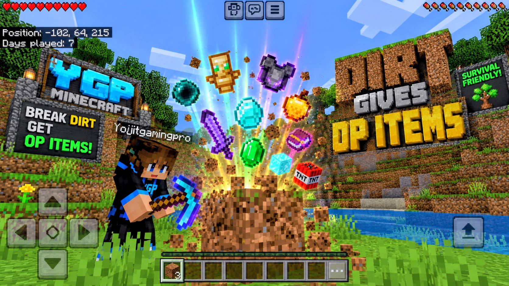 YGP! Dirt Gives OP Items — screenshot 2
