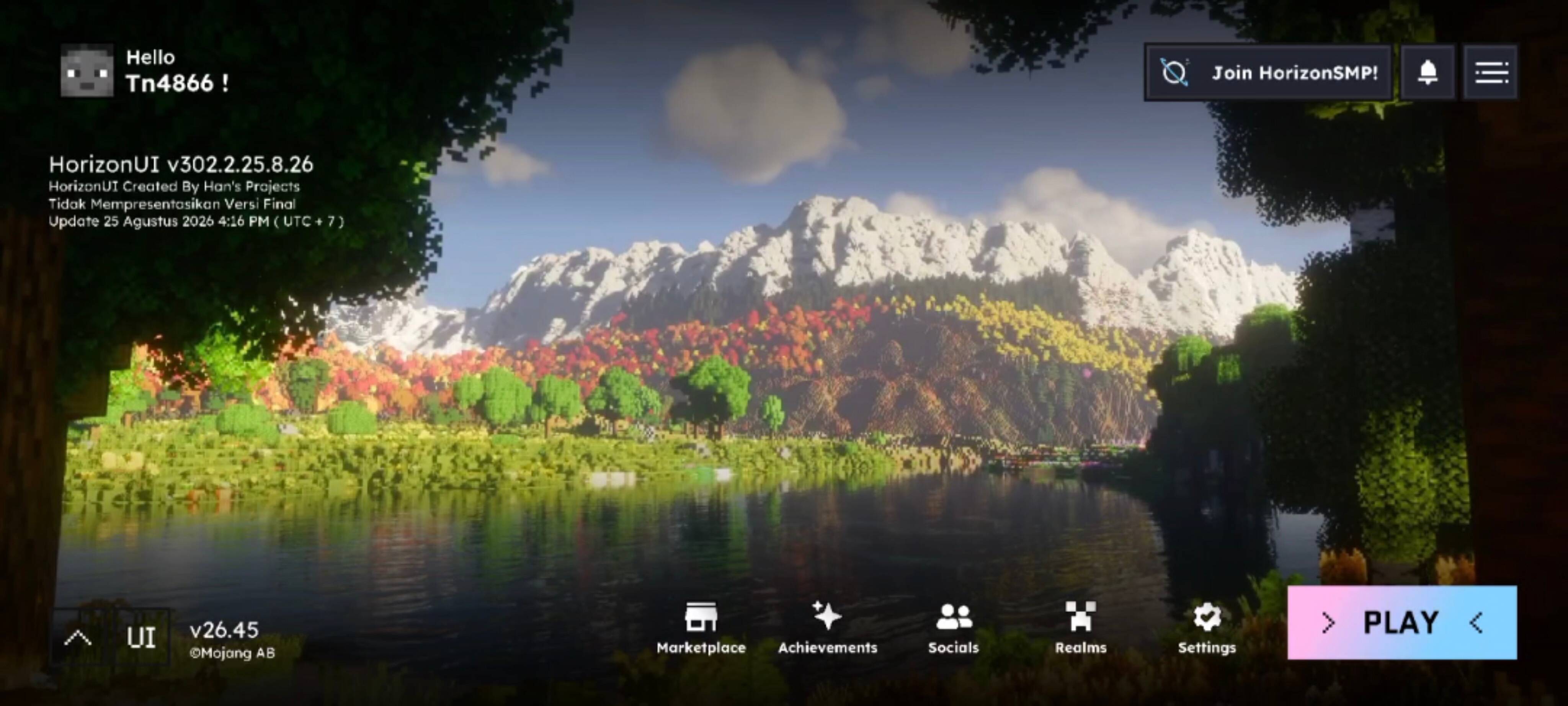 HorizonUIExtension-Minecraft Autumn Mountains — screenshot 2