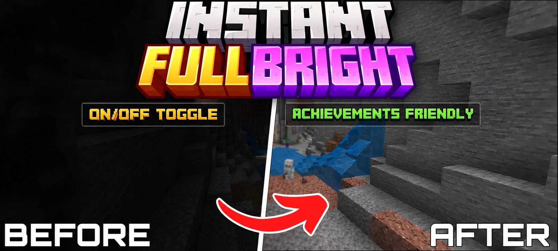 Instant FullBright Night Vision || Achievements Friendly  — screenshot 1