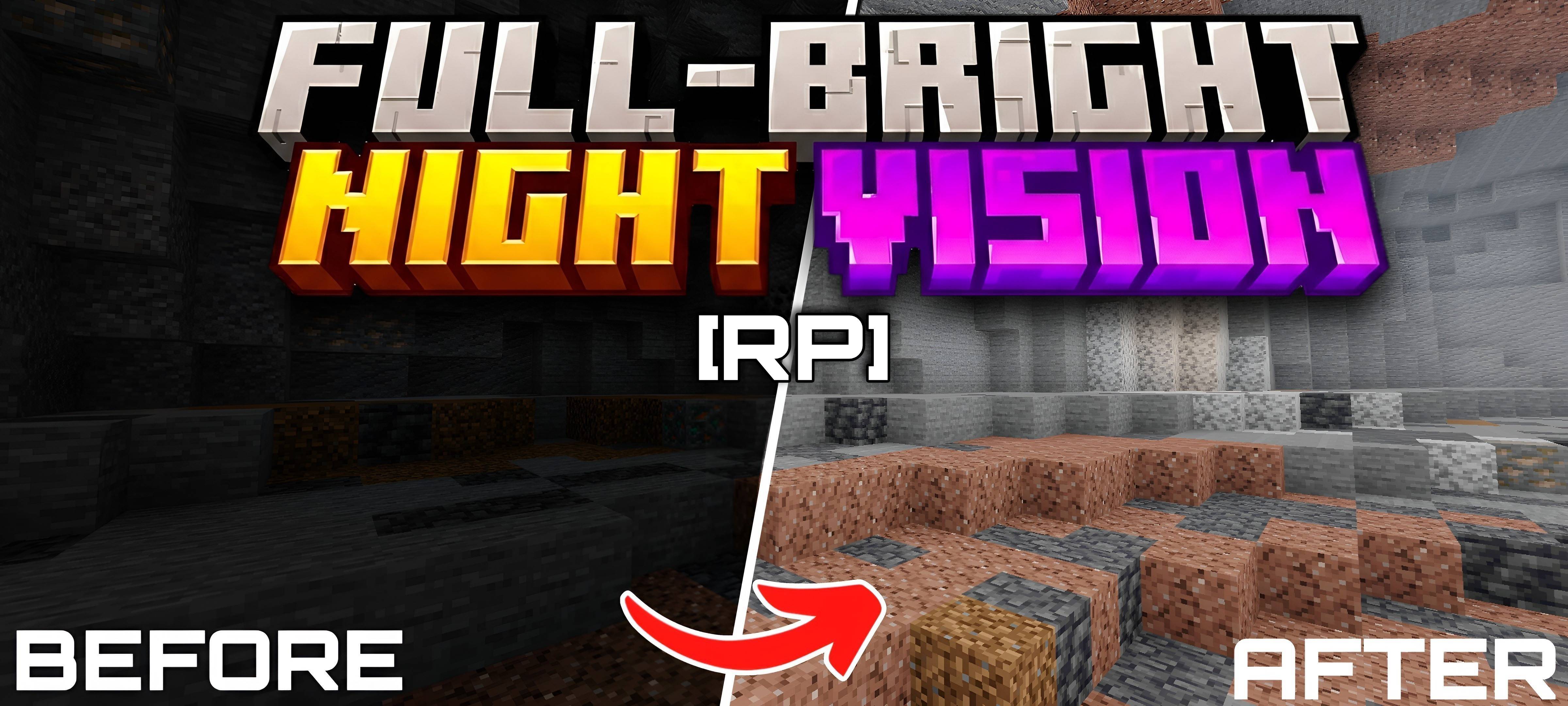 Fullbright Night Vision [Resource Pack] — screenshot 2