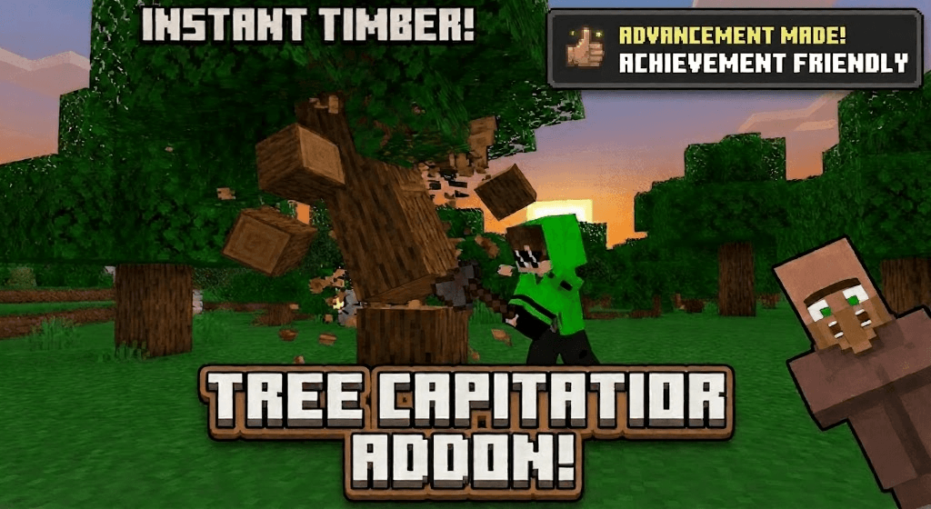 Tree Capitator "break the whole tree with one click" — screenshot 1