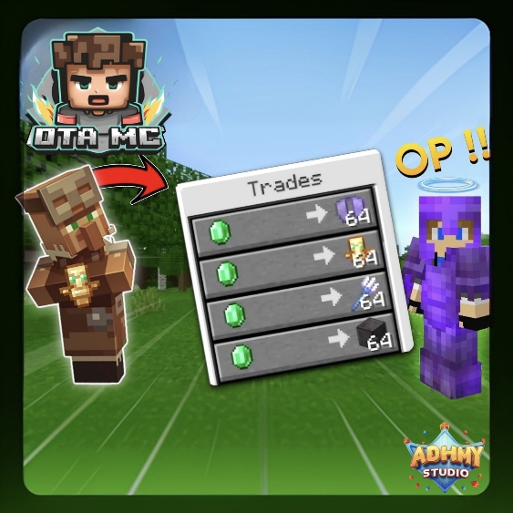 Villagers Trade OP Items by DtA MC