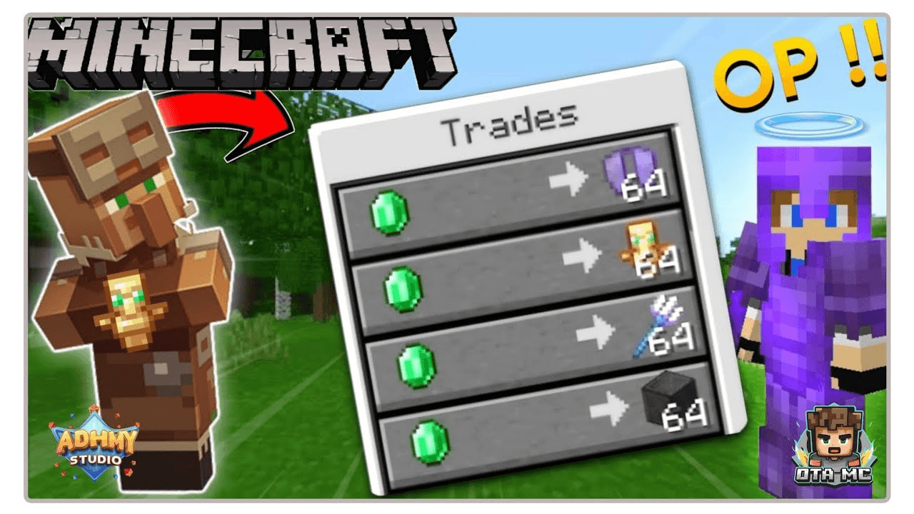 Villagers Trade OP Items by DtA MC — screenshot 1