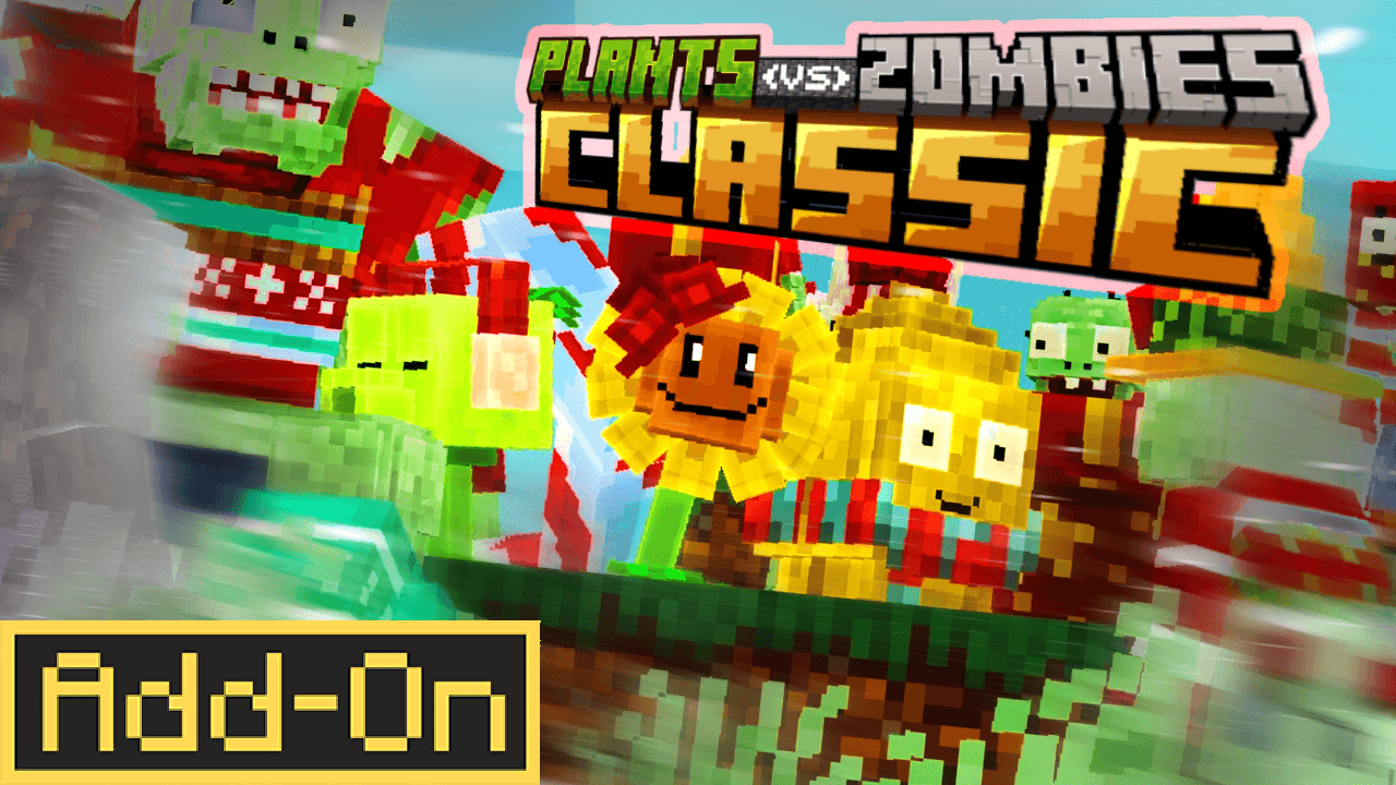[FIXED] Plants vs Zombies Classic | Minecraft PvZ Addon — screenshot 1