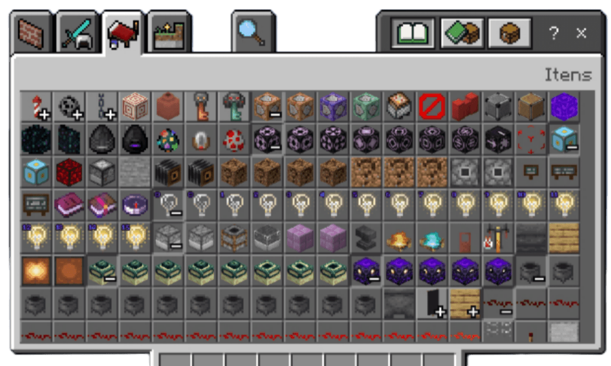 Cheats and secret items in the creative menu — screenshot 4