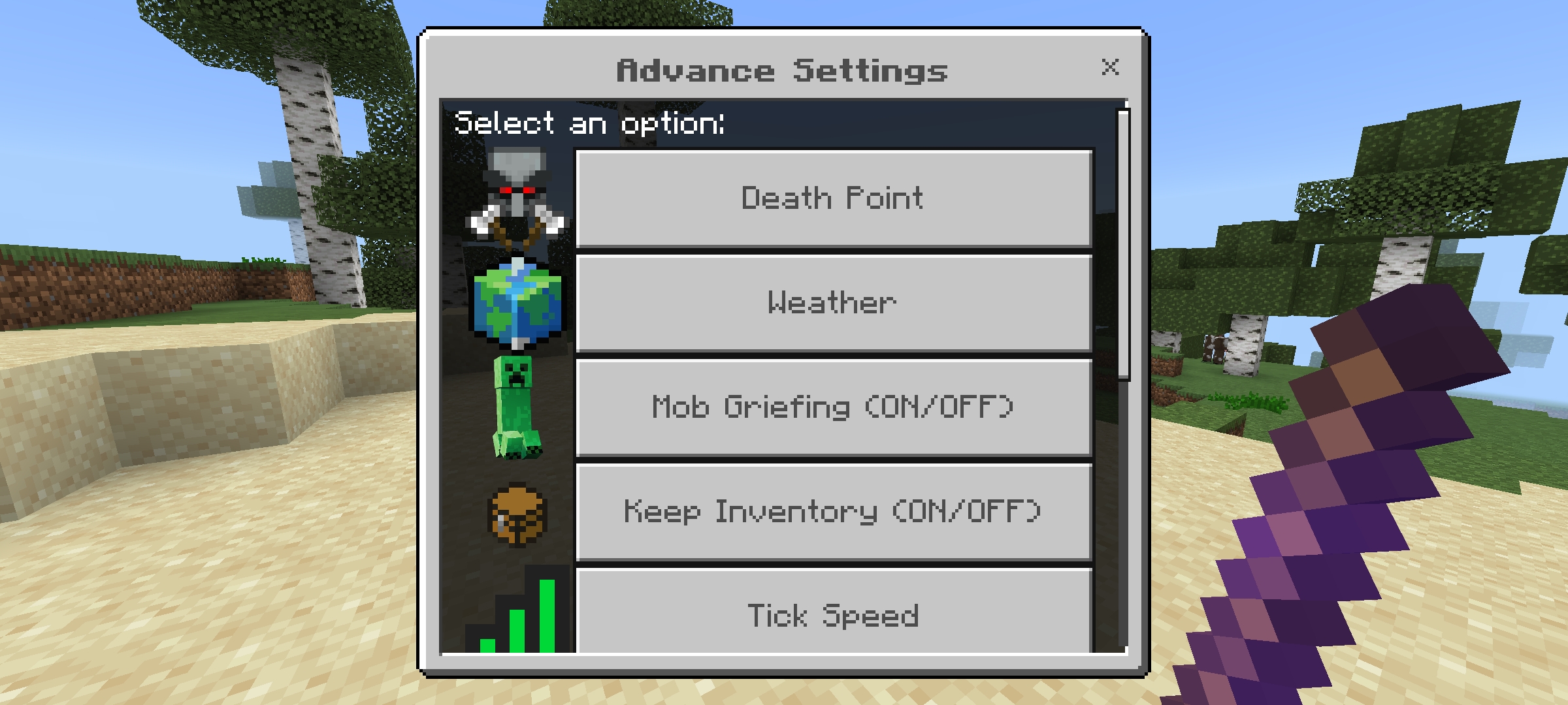 Advance Settings ||Creative Mode + Achivement || — screenshot 2