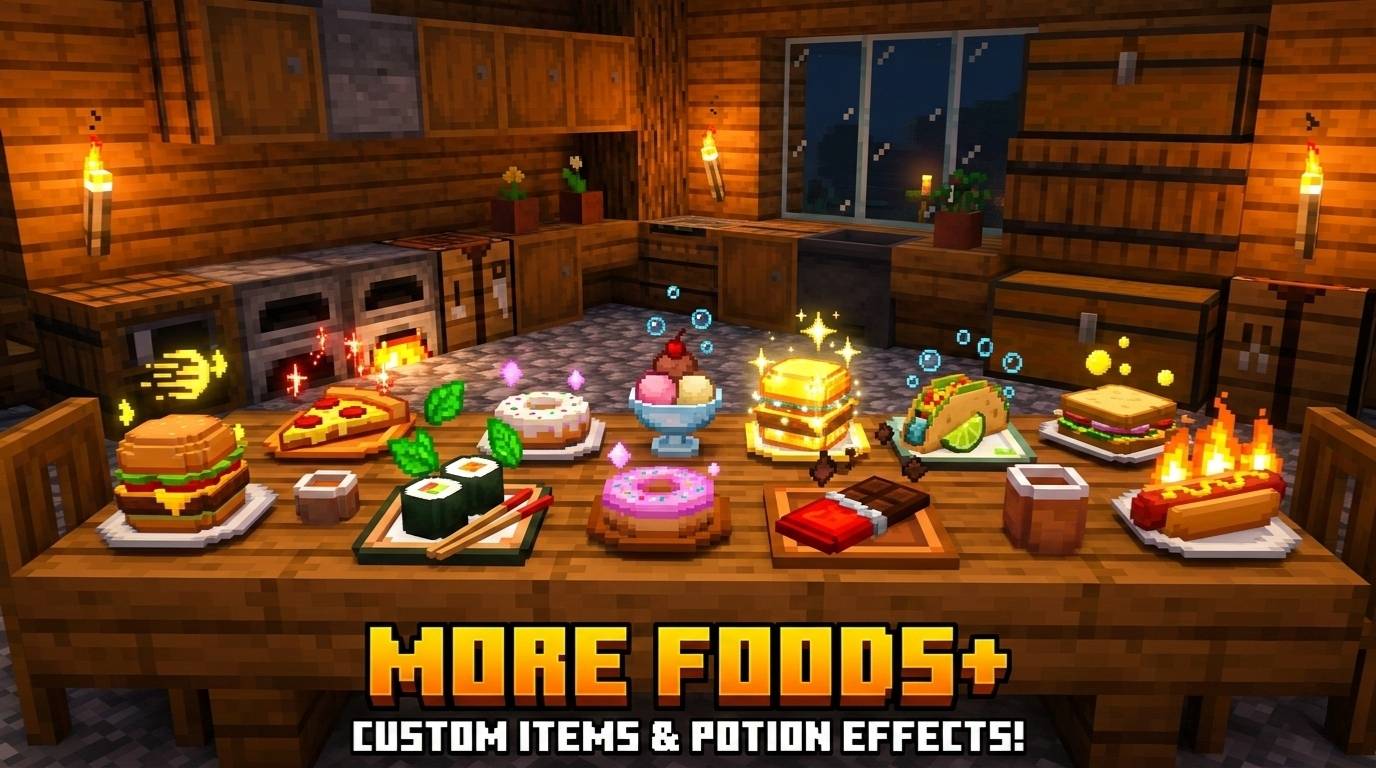 More Foods+ Addon: 15 Custom Foods & Effects — screenshot 1