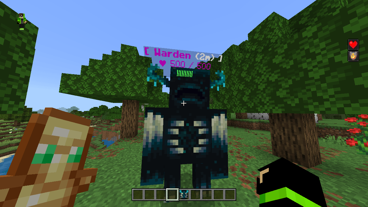 Health Bar addon works with all mobs — screenshot 2