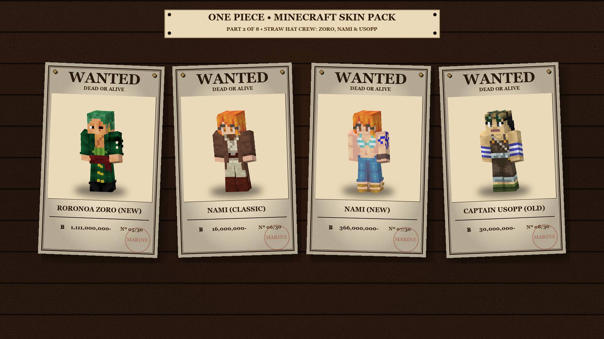 One Piece Skin Pack | 30+ SKINS!! — screenshot 3