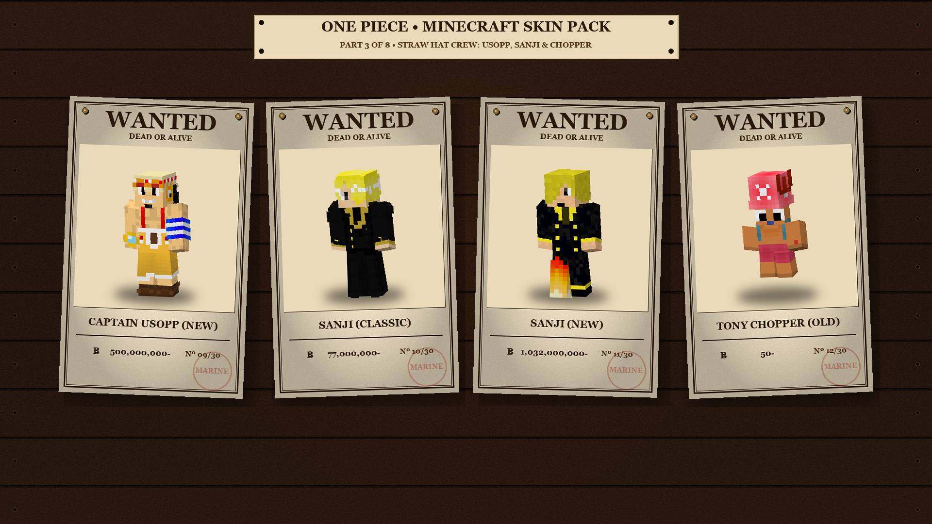 One Piece Skin Pack | 30+ SKINS!! — screenshot 4