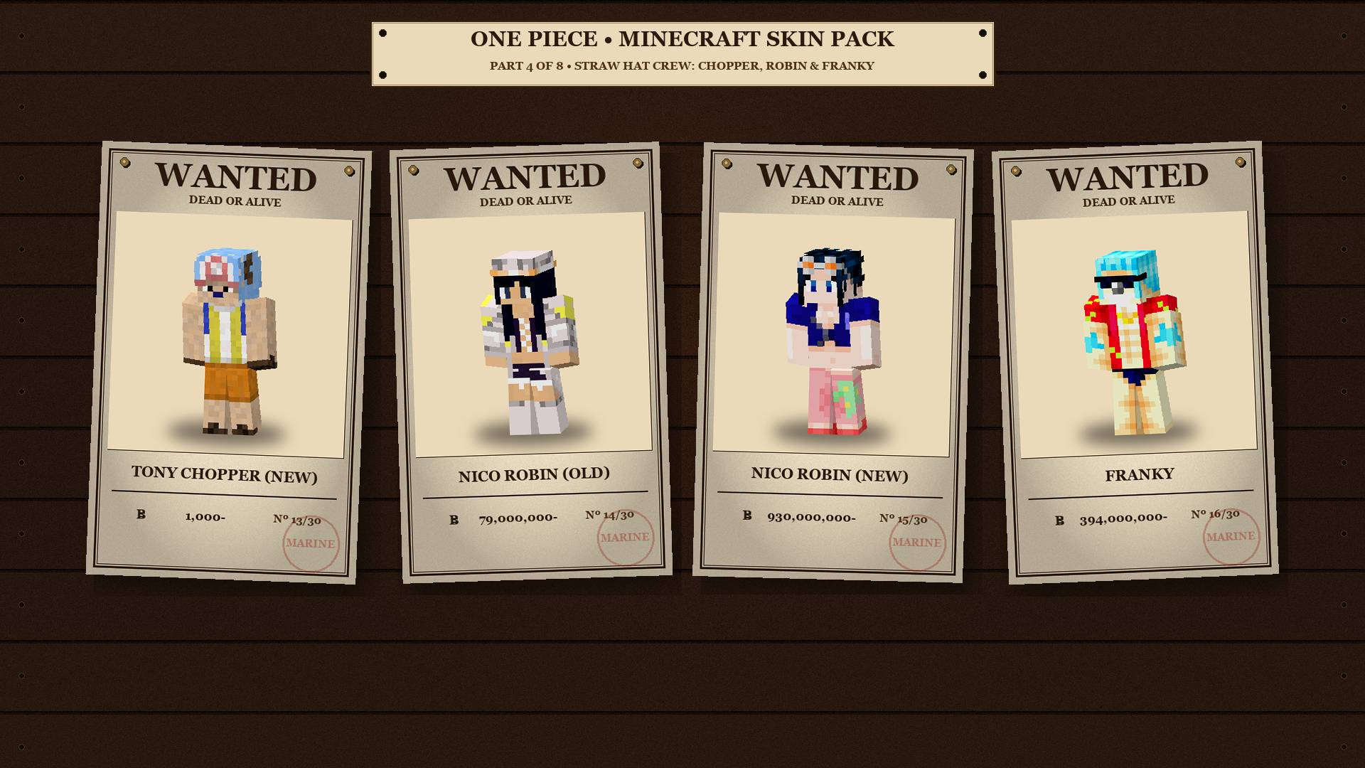One Piece Skin Pack | 30+ SKINS!! — screenshot 5