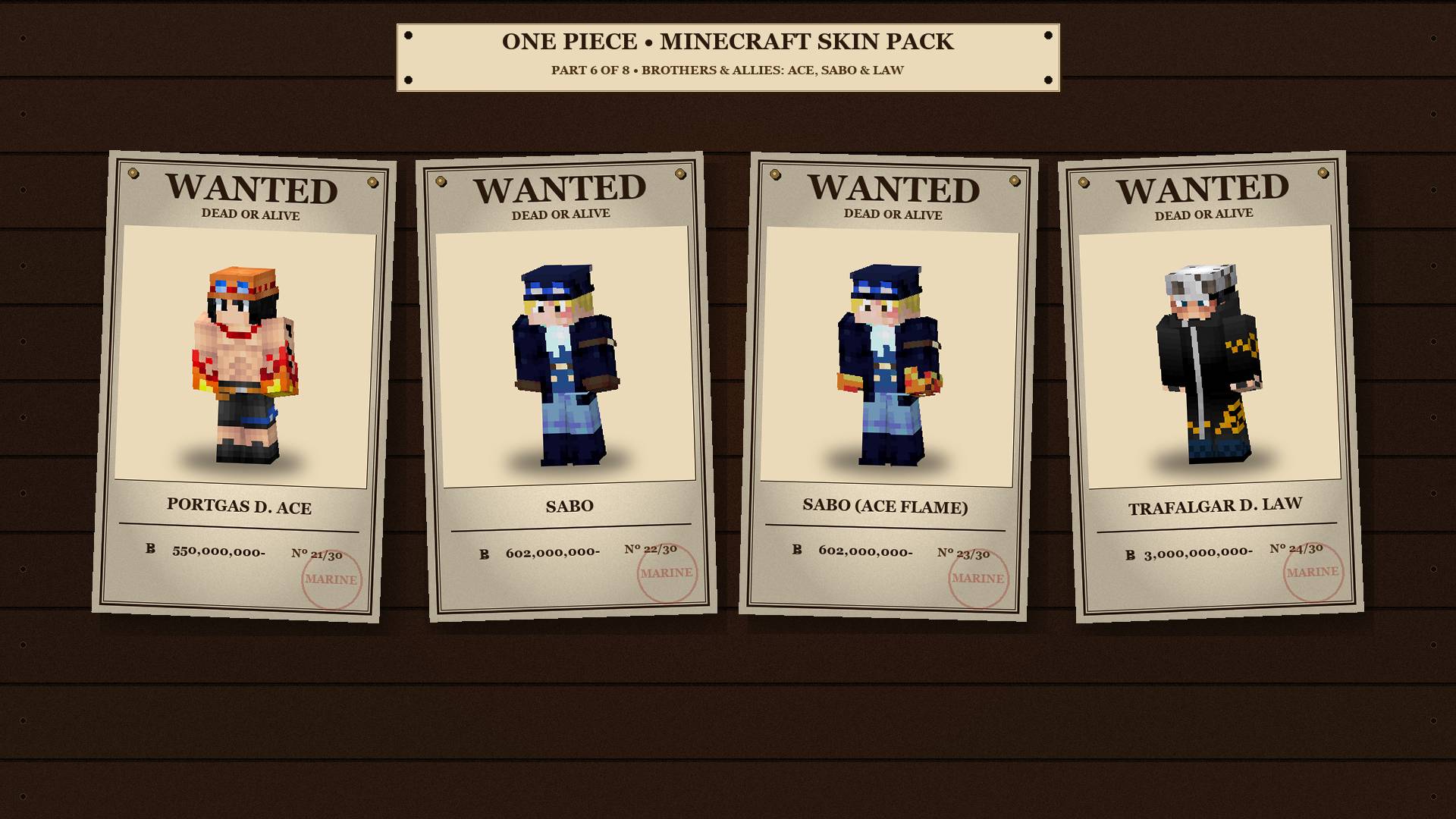 One Piece Skin Pack | 30+ SKINS!! — screenshot 7