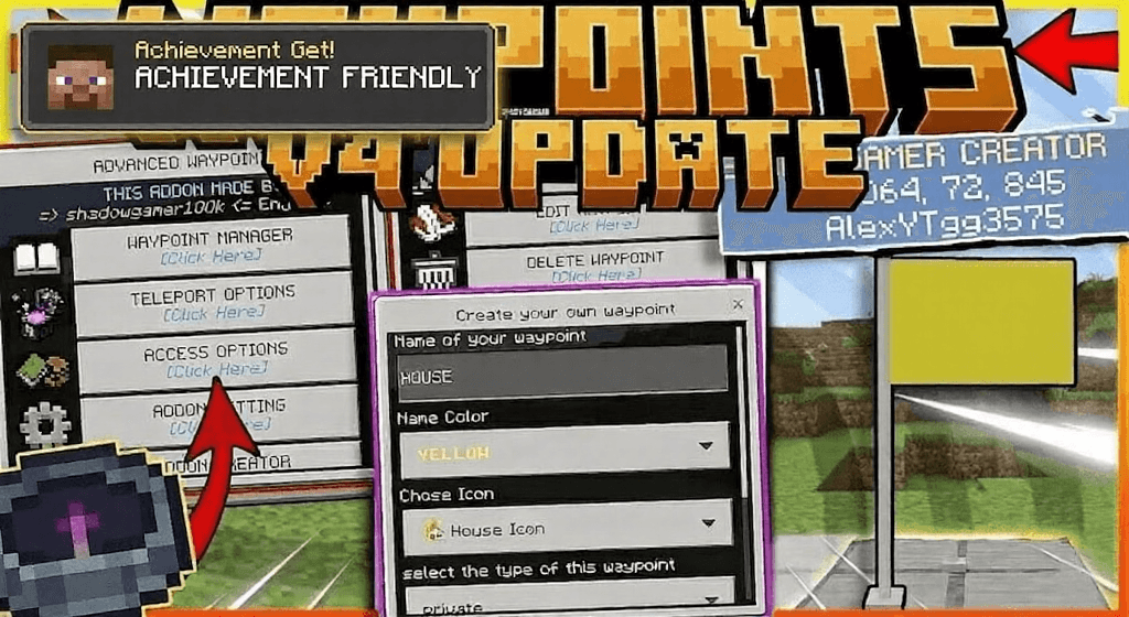 Advanced Waypoint addon — screenshot 1