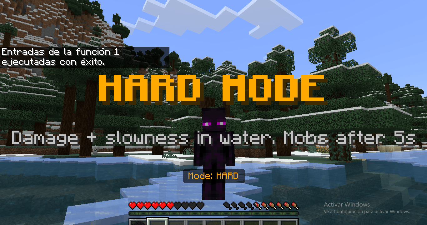 Minecraft but Water Hurts You 🌊🔥(Water is Lava) — screenshot 2