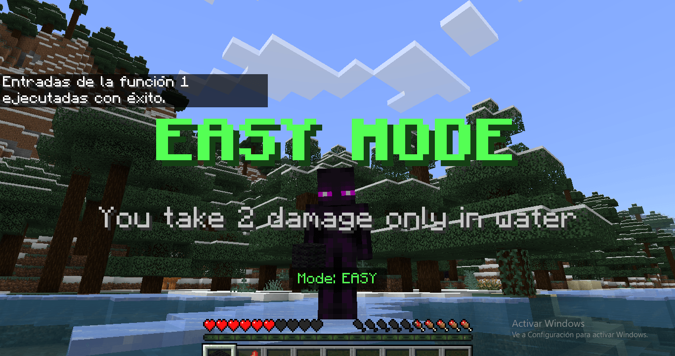 Minecraft but Water Hurts You 🌊🔥(Water is Lava) — screenshot 4