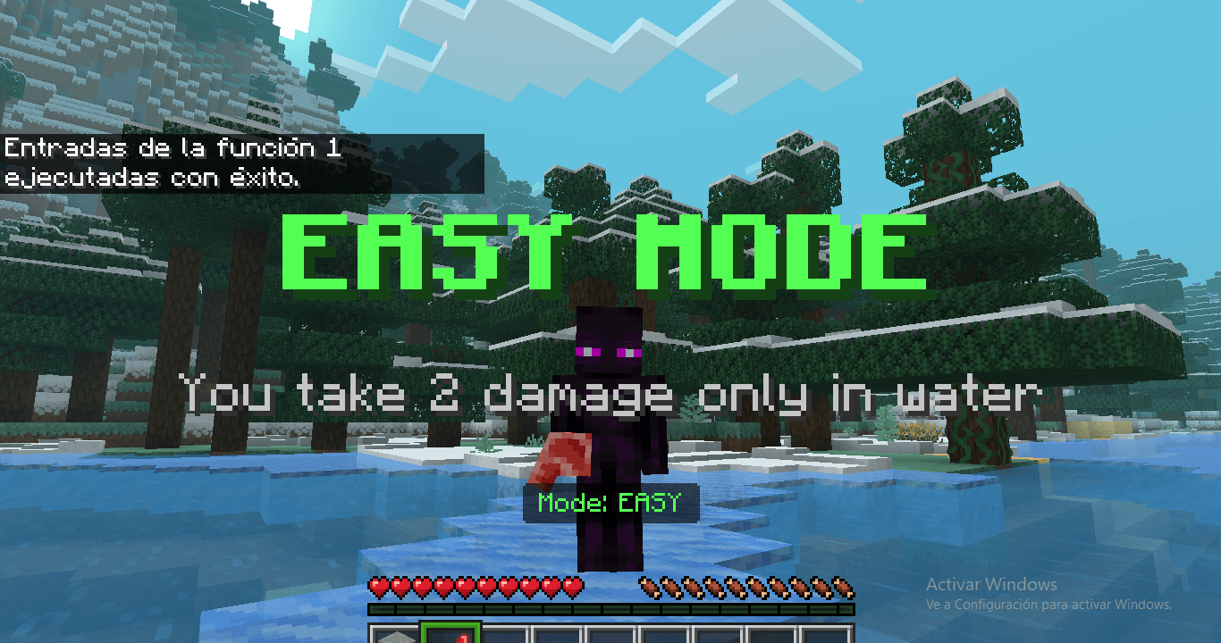 Minecraft but Water Hurts You 🌊🔥(Water is Lava) — screenshot 7