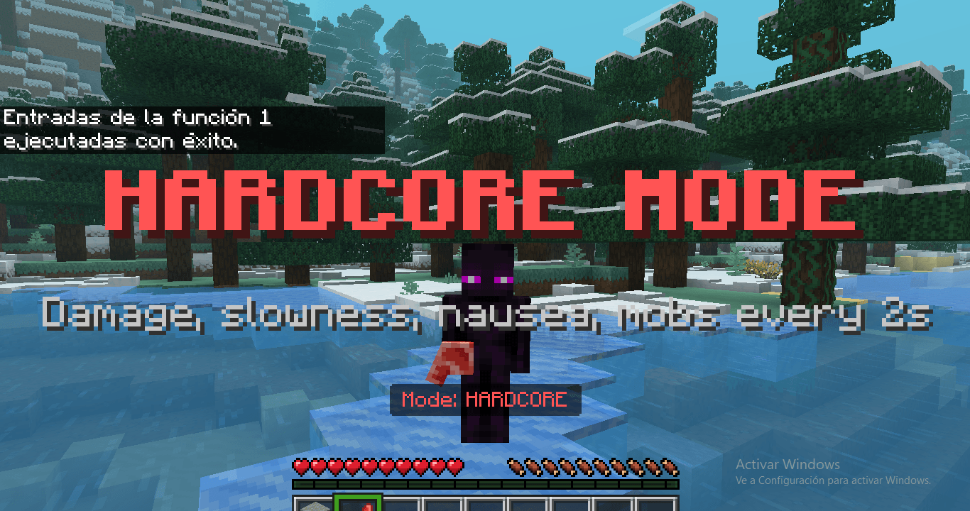 Minecraft but Water Hurts You 🌊🔥(Water is Lava) — screenshot 8