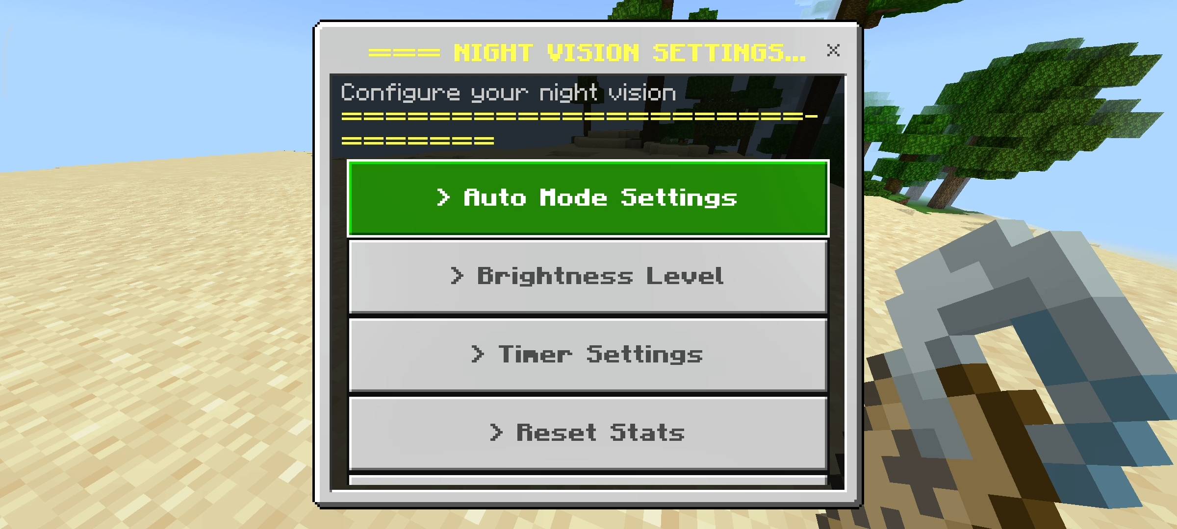 Night Vision Toggle Addon: Permanent & Auto Modes — screenshot 5
