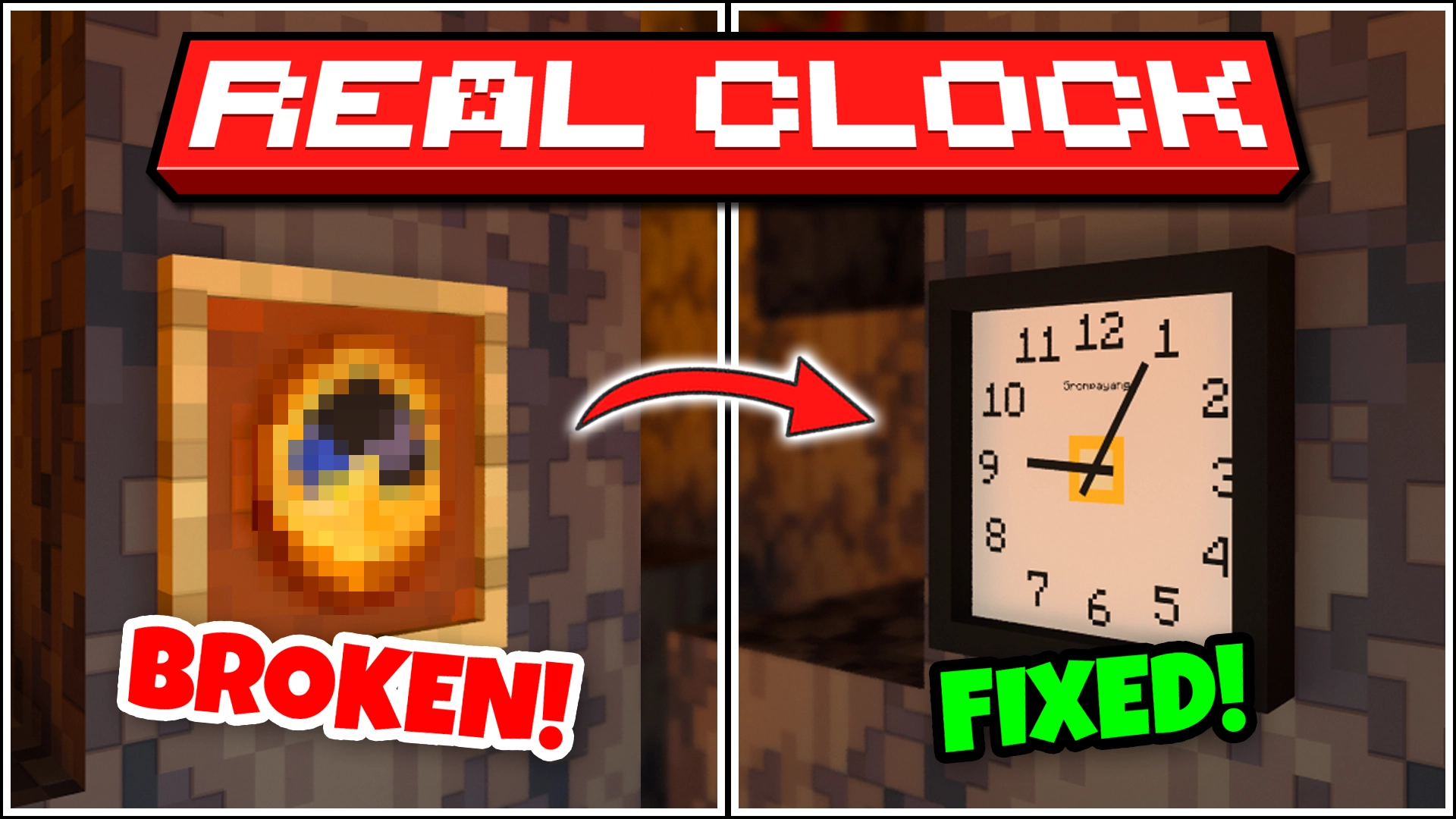 Real Clock | Addon Jam MCPE — screenshot 1