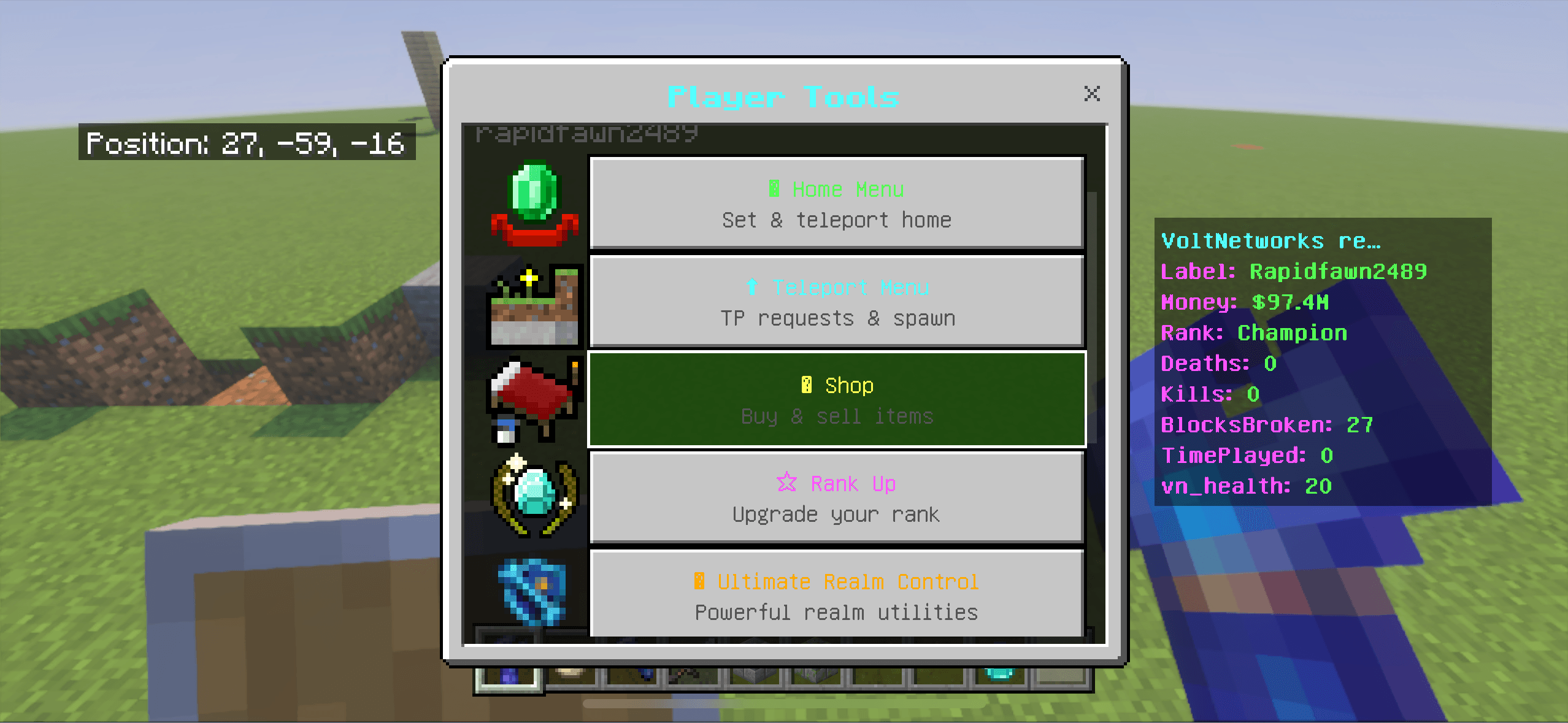 VoltNetworks ultimate realm tool — screenshot 2