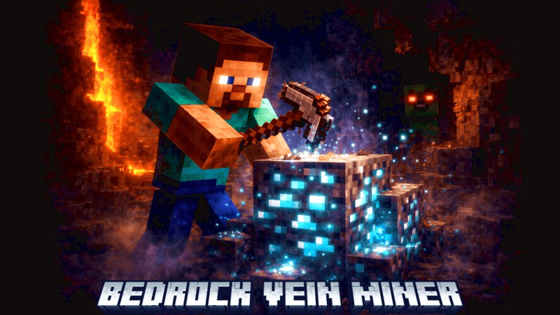 bedrock vein miner [ Achievements Friendly] — screenshot 1