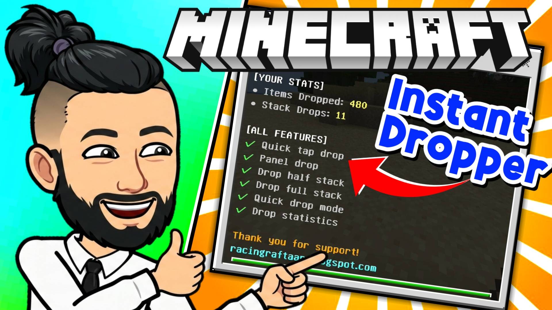 Instant Dropper Addon: Fast Item Drop (Java 'Q' Logic) — screenshot 1