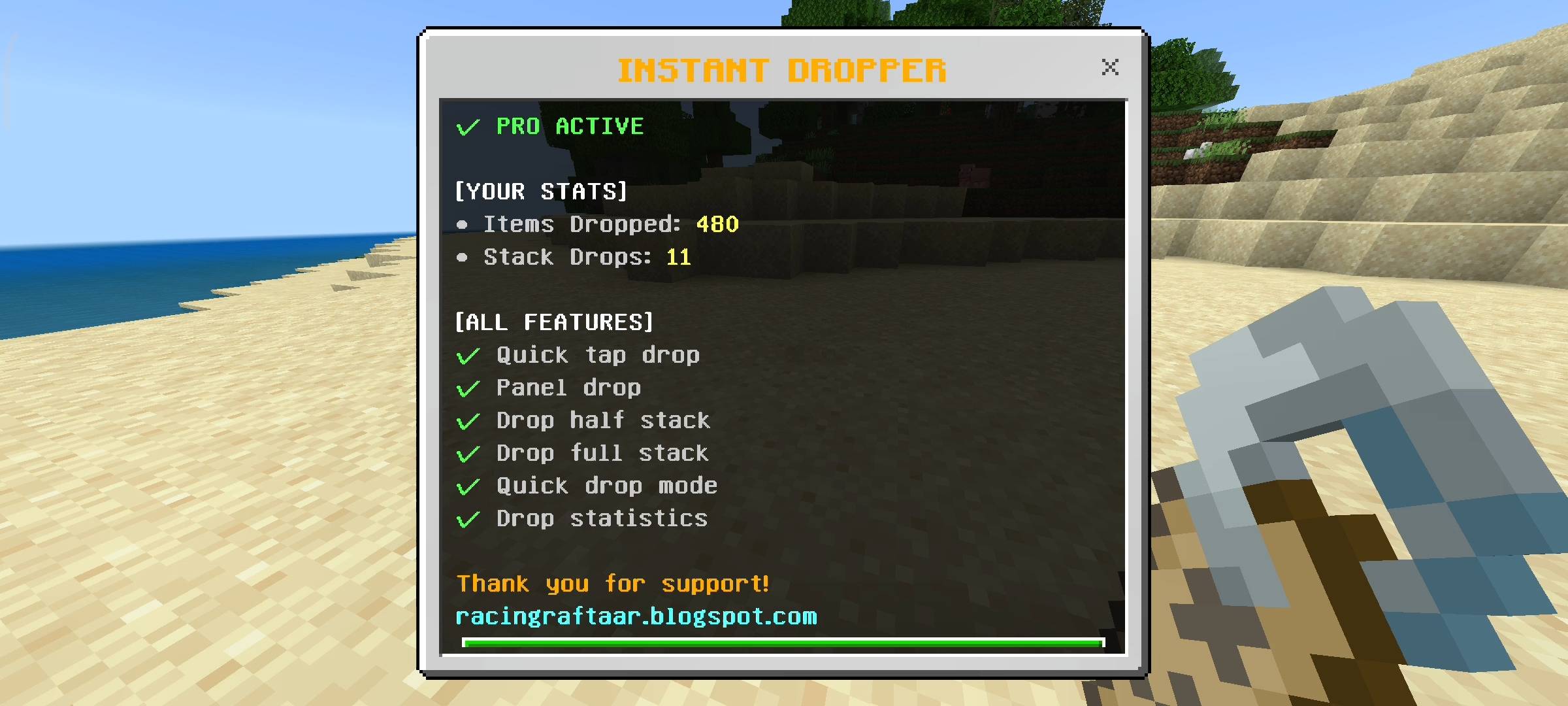 Instant Dropper Addon: Fast Item Drop (Java 'Q' Logic) — screenshot 5