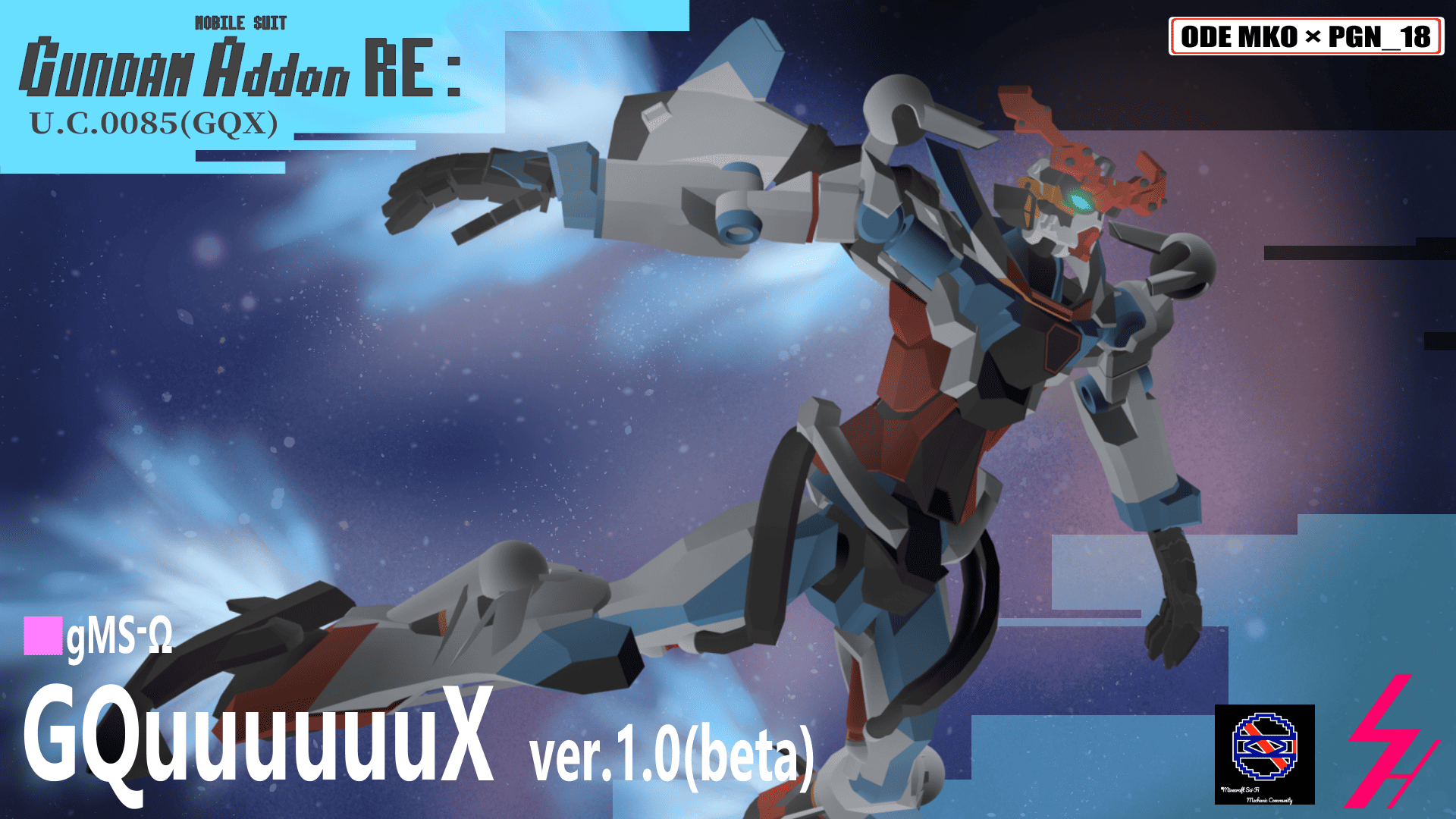MobileSuit Gundam Addon RE: U.C.0085(GQX) GQuuuuuuX — screenshot 1