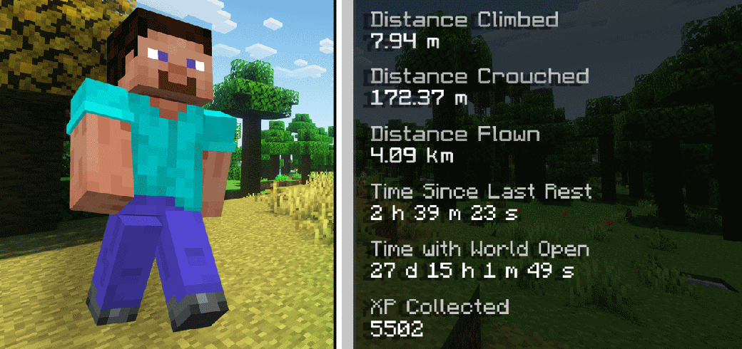 Bedrock Statistics v1.6.2 — screenshot 1