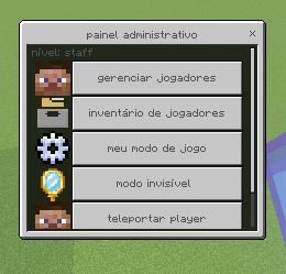 painel de administração de servidores — screenshot 2
